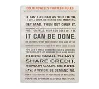 XGINERFEX Leadership Principles Motivational Canvas Wall-Art Print for Office Management Inspirational Rules Poster(Unframed,12x18inch(30x45cm))