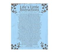 XGINERFEX Life Little Instruction Book Quote Poster Motivational Sayings Wall-Art Affirmation Print for Teen Girl Bedroom Classroom Decor(Unframed,16x24inch(40x60cm))