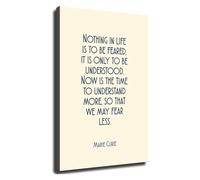 XGINERFEX Marie Curie Science Poster Motivational Quote Wall-Art for Classroom Decor Laboratory Office Womens History Month STEM Gift(Unframed,08x12inch(20x30cm))