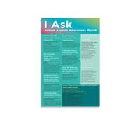 XGINERFEX Mental Health Awareness Poster Educational Office Wall-Art Support Survivors Advocacy Visual Guide Canvas Print for Clinic Decor(Unframed,12x18inch(30x45cm))