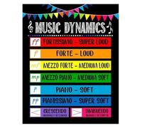 XGINERFEX Music Dynamics Educational Poster Chart Wall-Art for School Classroom Home Studio Decor(Framed,16x24inch(40x60cm))