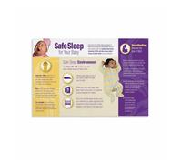 XGINERFEX Nursery Wall-Art - Safe Sleep Guide for Newborns Poster, Informative Guide for Moms & Dads(Unframed,08x12inch(20x30cm))