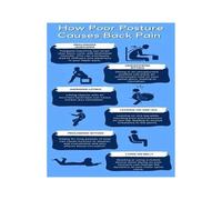 XGINERFEX Office Wellness Poster Ergonomic and Healthy Habits Chart for Workplace Health Education and Wall-Art(Unframed,16X24inch(40X60cm))