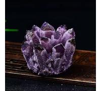 XGINERFEX Rock Quartz Raw Crystal Cluster Geode Stone, Crystals Druzy for Home Decor,Purple,500~600g Gemstone Stone