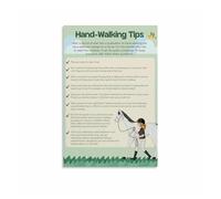 XGINERFEX Safe Horse Hand Walking Educational Poster, Leading Techniques Guide for Riders, Stable Tack Room Decor(Unframed,08x12inch(20x30cm))