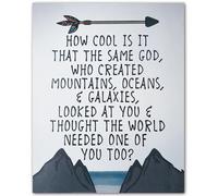 XGINERFEX Same God of Creation Inspirational Poster, Spiritual Wall-Art Print for Home Decor, Uplifting Gift for Faith Hope Love(Unframed,16x24inch(40x60cm))