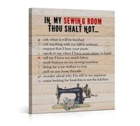 XGINERFEX Sewing Room Poster - “In My Sewing Room” Wall Decor for Sewing Lovers, Gift for Tailor, Seamstress, Quilter, Sewing Studio, Craft Room, Hobby Room(Framed,12x18inch(30x45cm))