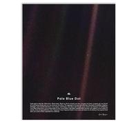 XGINERFEX Space Poster Set of Pale Blue Dot, Voyager 1 Earth Planet Image, Solar System Photo for Classroom Decor, Astronomy Education Gift(Unframed,12x18inch(30x45cm))