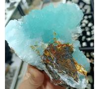 XGINERFEX Stone Blue Aragonite Crystal Cluster Sky Geode SpecimenHome (Size:610-700g) Gemstone Stone