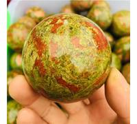 XGINERFEX Take The Green Stone Quartz Crystal Ball Home Decoration Cutting and polishing 1pc Ornaments (Size : 4cm) Gemstone Stone