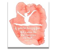 XGINERFEX Teen Girl Bedroom Decor Gymnastics, Boho Inspirational Wall-Art with Sports Quote(Framed,16x24inch(40x60cm))