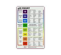 XGINERFEX The Alkaline Food Chart Poster Complete pH Scale Guide for Healthy Diet Canvas Wall-Art Print for Nutritionist Office Home Kitchen(Unframed,12X18inch(30X45cm))