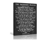 XGINERFEX The Armor of God Bible Verse Canvas, Ephesians 6:10-18 Scripture Wall-Art, Inspirational Christian Decor for Living Room, Bedroom, Prayer Room(Framed,16x24inch(40x60cm))