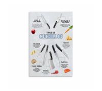 XGINERFEX The Chef’s Guide Poster - Types of Professional Cooking Blades, Industrial Style Canvas Art for Garage or Workshop(Framed,16x24inch(40x60cm))