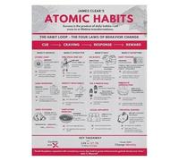 XGINERFEX The Habit Loop Visual Guide - Motivational Wall-Art Poster, Self Improvement Chart for Building Routines & Achieving Goals(Framed,08x12inch(20x30cm))