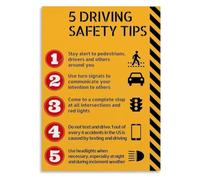 XGINERFEX Traffic Rules Poster Driving Regulations Guide for Driver Education Students and Teen Drivers(Unframed,08x12inch(20x30cm))
