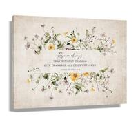 XGINERFEX Wall-Art Prayer Poster Scripture Decor Rejoice Always Pray Without Ceasing Wall Hanging Inspirational Religious Home Decor(Framed,08x12inch(20x30cm))