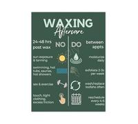 XGINERFEX Waxing Aftercare Poster Essential Client Instructions for Best Results Canvas Wall-Art Beauty Salon Gift(Unframed,08x12inch(20x30cm))