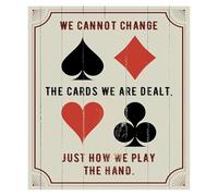 XGINERFEX We Cannot Change The Cards We Are Dealt Poster - Playing Card Wall-Art for Man Cave Decor(Unframed,12x18inch(30x45cm))