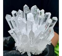 XGINERFEX White Phantom Quartz Crystal Cluster Samples Heal Home Office Decoration Ornaments (Size : 250-300g) Gemstone Stone