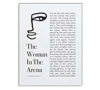 XGINERFEX Woman In The Arena Poster Theodore Roosevelt Motivational Speech Quotes Canvas Wall-Art Print for Home Office Decor Inspirational Gift(Unframed,08x12inch(20x30cm))