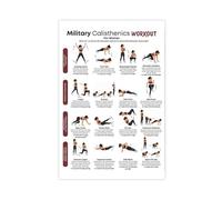 XGINERFEX Women’s Fitness Poster Military Style Calisthenics Workout Bodyweight Training Chart Home Gym Guide(Framed,16x24inch(40x60cm))