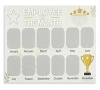 XGINERFEX Workplace Star Display Canvas Art Employee of the Week Recognition Poster for Office and Home Wall Decor(Framed,12x18inch(30x45cm))