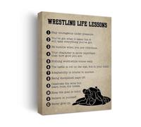 XGINERFEX Wrestling Room Decor: Inspirational Sports Posters Set of, Framed Wall-Art for Bedroom, Playroom, Gym, Gift for Wrestling Coach, Team(Framed,16x24inch(40x60cm))