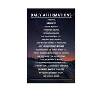 XGINERFEX You Are Enough Self Love Canvas Wall-Art Motivational Poster for Bedroom Office Yoga Room Daily Affirmations Quote Mental Health Gift(Unframed,16x24inch(40x60cm))