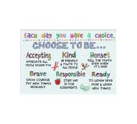XGINERFEX “You Have A Choice” Motivational Poster, Inspirational Wall-Art for Classroom, Office, or Home Decor, Affirmation Gift(Framed,08x12inch(20x30cm))