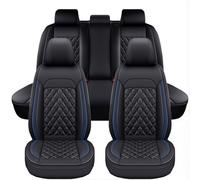 XGIXG 5 Fundas para Asientos de Coche, para Renault Fluence Z.E. 2011-2014 Funda de Asiento Lujo con Bolsillo Almacenamiento Paneles Laterales elásticos,C Black Blue