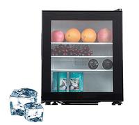 XGKEYQOHSV Minicongelador de sobremesa con Cerradura | Congelador Vertical de una Puerta de 30 litros para Oficina, Dormitorio y apartamento | Compacto Vertical (Puerta de Cristal)