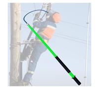 XGKEYQOHSV Pértiga de Rescate aislada de Alta tensión con Gancho para Seguridad en Caso de Descarga eléctrica y atención de Emergencia.