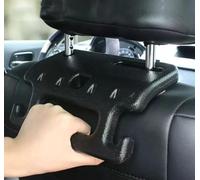 XGLDRZ 2 Piezas Asa de Seguridad para Bora Jetta 1998-2005, Gancho Plegable Asiento Trasero Soporte Resistente Organizador Interior Coche Negro