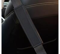 XGLDRZ 2 Piezas Fundas Cinturón para Seat Ateca AB Bj.2020, Protector Hombro Relieve Almohadilla Seguridad Elegante Accesorios Interior Negro