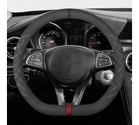 XGLDRZ Funda de Gamuza Volante de Coche para Honda Brio | 2016-2018, Tecnología Transpirable, Antideslizante, Cómodo,cálido en Invierno Fresco en Verano, Type D