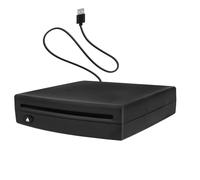 Xglysmyc Reproductor de CD universal USB externo para coche, reproductor de CD para coche a través de conexión de radio USB, reproductor de CD portátil para coche Android navegación con puerto USB