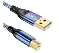XGMATT Cable de impresora USB 1 m, cable USB A a USB B, cable USB 2.0 tipo B, escáner de alta velocidad, compatible con Lexmark, Dell, HP, Canon, Epson, Xerox, Brother, DAC y más, color azul