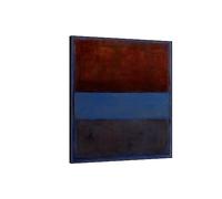 XGMDZRT Mark Rothko Cuadros de arte mural enmarcada: No.61 óxido y azul. Cuadros abstractos en lienzo para salón. Póster de decoración para Office 40x51cm marco negro