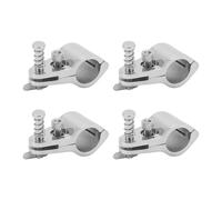 XGOUGUAAU 4 Piezas de Deslizamiento de mordaza de 22 mm, riel de bisagra Ajustable de Acero Inoxidable 316 para Abrazadera de Tubo de 22 mm, Accesorio de Montaje en