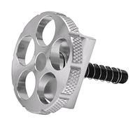 XGOUGUAAU Abrazadera C de Aluminio para Bicicleta Plegable, Abrazadera C CNC Integrada para, Palancas de Bisagra Duraderas con Superficie Pulida, para Plegado de Marco y Riser, Tama (Silver)