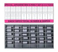 XGOUGUAAU AR - 607 Anillo en O de goma flexible para corona de reloj, de 0,3 x 0,75 mm, sello impermeable para la cabeza del reloj, junta de repuesto elástica y duradera con múltiples tamaño