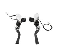 XGOUGUAAU Bomba de embrague CNC para motocicleta, palanca de freno manual, bomba hidráulica de embrague y freno, palanca de freno izquierda y derecha de aleación de aluminio anodizado con