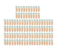 XGOUGUAAU Carrot Paper Clips, Cute Paper Clips Metal Electroplated Nonslip Rustproof Small Office Clips with Carrot Design for Documents Letters Photos Memos, 100Pcs with Storage Box