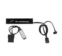 XGOUGUAAU Luz RGB para Tarjeta gráfica, Efectos de iluminación ARGB para GPU, sincronización de 3 Pines a 5 V con la Placa Base, Incluye Controlador Manual y Adaptador de 6 Pines para constr