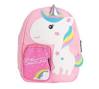 XGOUGUAAU Mochila para niños pequeños con Animales Lindos, Mochila para niños de Preescolar y jardín de Infancia de 3 a 6 años, Mochila Escolar de Dibujos Animados con diseño Seguro para Via (Rosa)