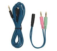 XGOUGUAAU Replacement Headphone Cable for 3 5 7 Pro, Wireless Gaming Headset Sound Cord with Y Adapter, Lossless OFC Core 6.5ft Headset Cable for PC