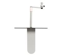 XGOUGUAAU Soporte Ajustable para proyector de 24 a 40 cm, Soporte de Montaje inalámbrico para proyector con rotación de 360° y inclinación de 90°, Rosca de 1/4 de Pulgada para Uso en el (Blanca)