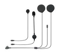 XGP Motorcycle Helmet Headset Hi-Fi Speakers with Boom and Button Microphone Audio Kit