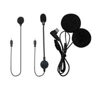 XGP X1 Motorcycle Headset Hi-fi Speakers with Boom and Button Microphone Audio Kit